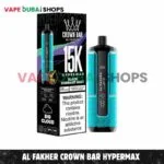 Al Fakher Crown Bar Hypermax 15000 Puffs Disposable Vape 0.6mg Nicotine – Buy Now