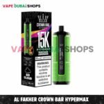 Al Fakher Crown Bar Hypermax 15000 Puffs Disposable Vape 0.6mg Nicotine – Buy Now