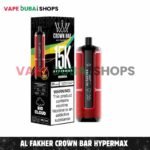 Al Fakher Crown Bar Hypermax 15000 Puffs Disposable Vape 0.6mg Nicotine – Buy Now