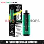 Al Fakher Crown Bar Hypermax 15000 Puffs Disposable Vape 0.6mg Nicotine – Buy Now