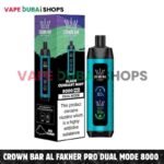 Crown Bar Al Fakher Pro Dual Mode 8000 Puffs Disposable Vape 0.5mg Nicotine in Dubai – Buy Now