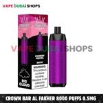 Crown Bar Al Fakher 8000 Puffs 0.5mg Nicotine Disposable Vape in Dubai – Buy Now