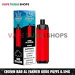 Crown Bar Al Fakher 8000 Puffs 0.5mg Nicotine Disposable Vape in Dubai – Buy Now