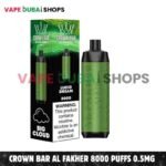 Crown Bar Al Fakher 8000 Puffs 0.5mg Nicotine Disposable Vape in Dubai – Buy Now