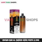 Crown Bar Al Fakher 8000 Puffs 0.5mg Nicotine Disposable Vape in Dubai – Buy Now