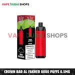 Crown Bar Al Fakher 8000 Puffs 0.5mg Nicotine Disposable Vape in Dubai – Buy Now