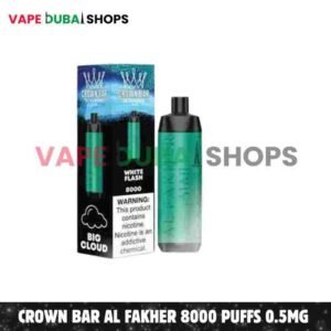 Crown Bar Al Fakher 8000 Puffs 0.5mg Nicotine Disposable Vape in Dubai – Buy Now