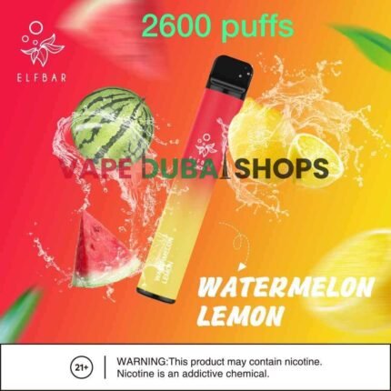 ELFBAR-2600-Puffs-vape-price-Dubai-WATERMELON-LEMON