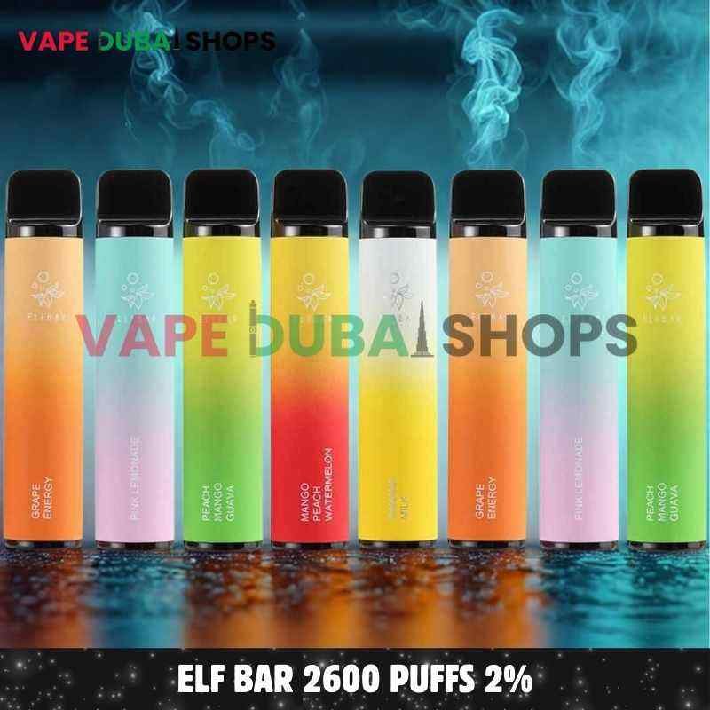 Elf Bar 2600 Puffs 2% nicotine Disposable Vape 1050mAh Vape in Dubai, UAE – Vape Shop AE (1) Elf Bar 2600 Puffs 2% nicotine Disposable Vape 1050mAh Vape in Dubai, UAE – Vape Shop AE (1)