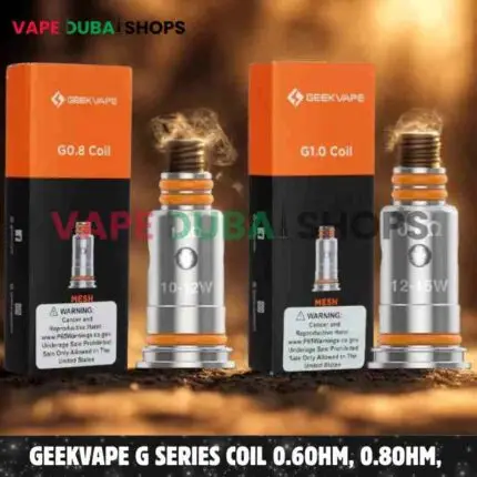 GEEKVAPE G Series Coil 0.6ohm, 0.8ohm, 1.0ohm, 1.2ST ohm, 1.8ohm Replacement Coils – 5 Pieces Per Pack in Dubai – Buy Now
