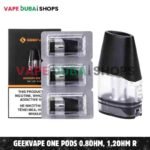 GEEKVAPE One Pods 0.8ohm, 1.2ohm Replacement Pods in Dubai, UAE – 3 Pieces Per Pack – Buy Now
