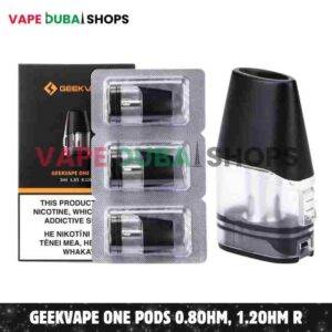 GEEKVAPE One Pods 0.8ohm, 1.2ohm Replacement Pods in Dubai, UAE – 3 Pieces Per Pack – Buy Now