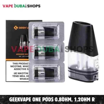 GEEKVAPE One Pods 0.8ohm, 1.2ohm Replacement Pods in Dubai, UAE – 3 Pieces Per Pack – Buy Now