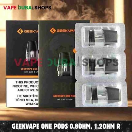 GEEKVAPE One Pods 0.8ohm, 1.2ohm Replacement Pods in Dubai, UAE – 3 Pieces Per Pack – Buy Now