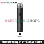 GEEKVAPE Wenax H1 Kit 1000mAh Starter Kit 2.5ml Pod System in Dubai – Buy Now Black