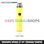 GEEKVAPE Wenax H1 Kit 1000mAh Starter Kit 2.5ml Pod System in Dubai – Buy Now Lemon Yellow