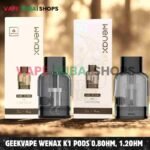 GEEKVAPE Wenax K1 Pods 0.8ohm, 1.2ohm Replacement Pods – 3 Pieces Per Pack in Dubai – Buy Now