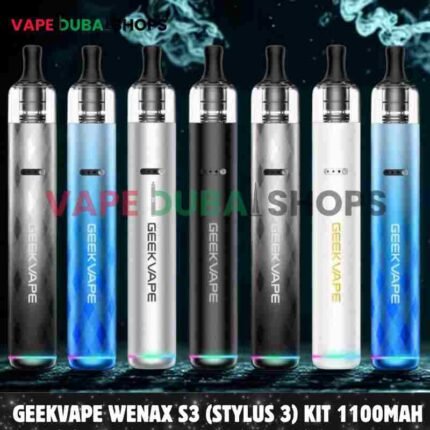 GEEKVAPE Wenax S3 (Stylus 3) Kit 1100mAh Pod System 18W Vape Kit in Dubai – Buy Now