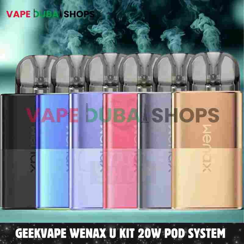 GEEKVAPE Wenax U Kit 20W Pod System 1000mAh Vape Kit in Dubai – Buy Now GEEKVAPE Wenax U Kit 20W Pod System 1000mAh Vape Kit in Dubai – Buy Now