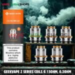 GEEKVAPE Z Series Coils 0.15ohm, 0.2ohm, 0.25ohm, 0.4ohm Mesh Replacement Coils 5PCS in Dubai – Buy Now