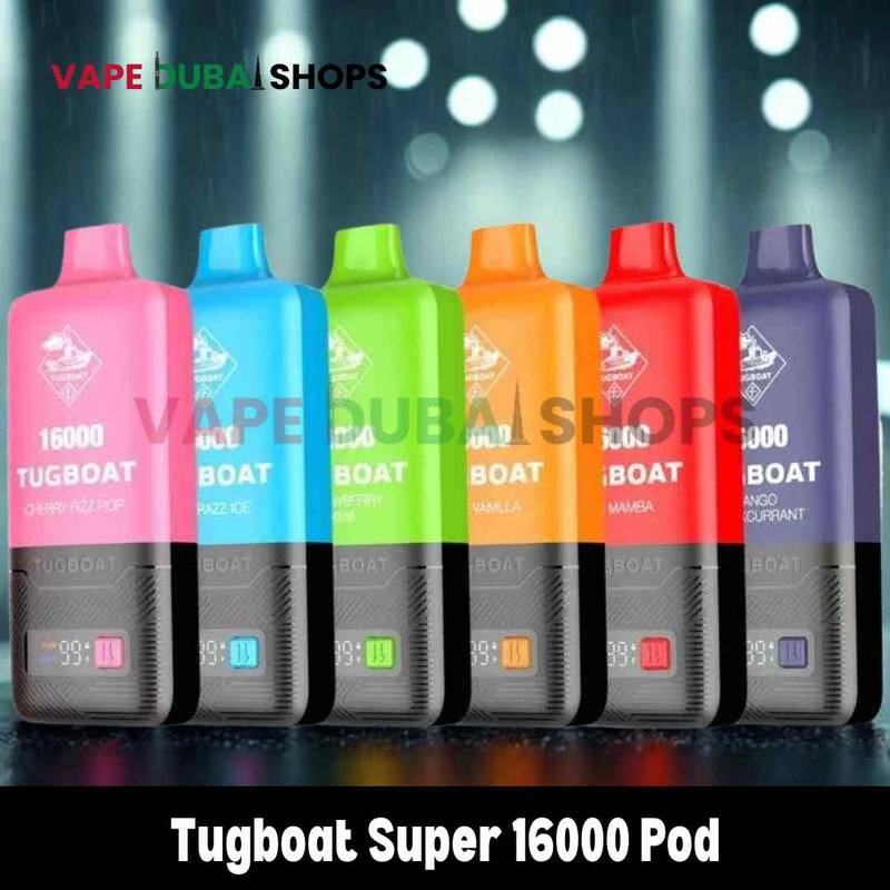 Tugboat Super 16000 Pod Cartridges 5%Nicotine Disposable Vape Tugboat Super 16000 Pod Cartridges 5%Nicotine Disposable Vape