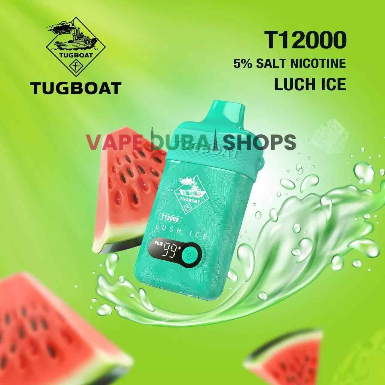 TUGBOAT T12000 disposable vape fast charging heat safety UAE - Tugboat T12000 Puffs in Dubai - Buy Now
