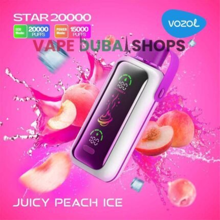 VOZOL-Star-20000-Puffs-Price-in-Dubai-JUICY-PEACH-ICE