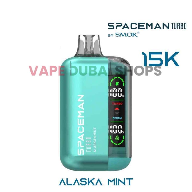 ALASKAN-MINT-smoke-spaceman-turbo-15000-puffs-in-dubai