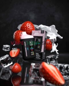 BLVK Bar 20000 Puffs 50mg Nicotine Disposable Vape in Dubai – Buy Now-STRAWBERRY-CREAM