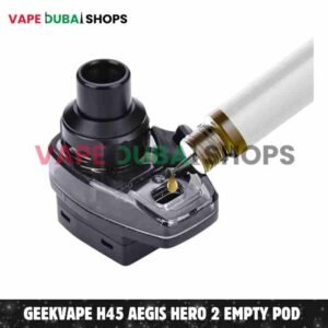 Two empty vape pods with packaging