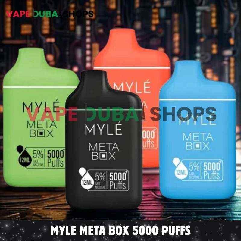 Myle Meta Box 5000 Puffs 5% (50mg) Nicotine (1) Myle Meta Box 5000 Puffs 5% (50mg) Nicotine (1)