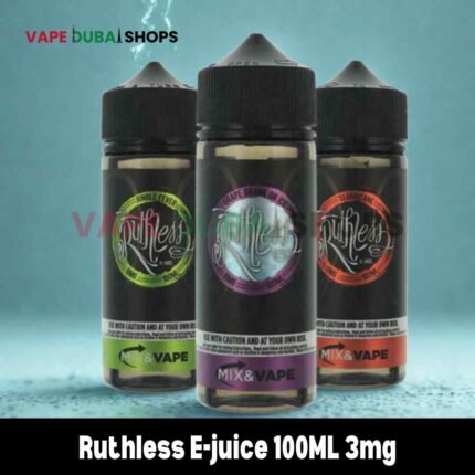 Ruthless E-juice 100ML 3mg All Flavors Available Vape Shop In Dubai, UAE