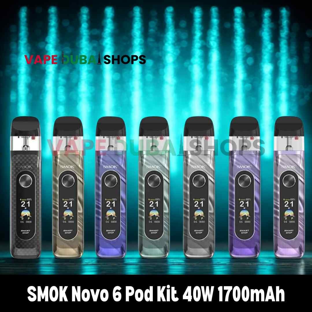 SMOK Novo 6 Pod Kit 40W 1700mAh In DUBAI, UAE SMOK Novo 6 Pod Kit 40W 1700mAh In DUBAI, UAE