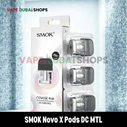 SMOK Novo X Pods DC MTL & Meshed Pod Cartridge 2ml Replacement Pods in Dubai, UAE – 3 Pieces Per pack