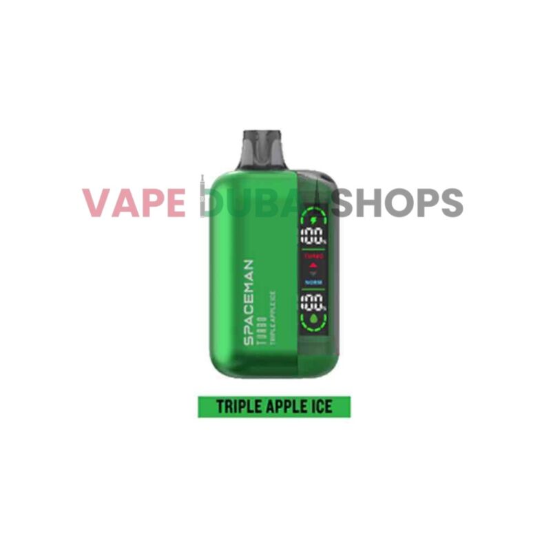 TRIPLE-APPLE-ICE-smoke-spaceman-turbo-15000-puffs-in-dubai