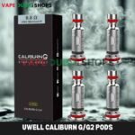 UWELL Caliburn GG2 Pods 2ml Replacement Pods with Caliburn GG2 Coils in Dubai, UAE (1)