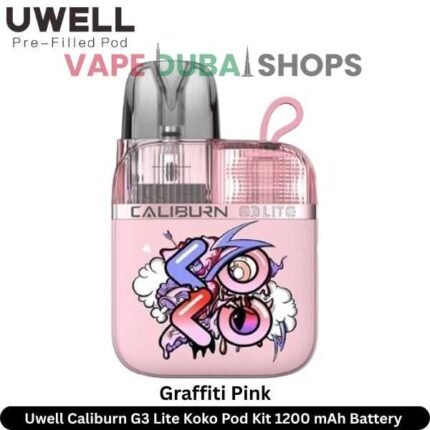 Uwell-Caliburn-G3-Lite-Koko-Pod-Kit-Graffiti-Pink