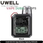 Uwell-GK3-Kit-Vape-Black-Battery-900mAh