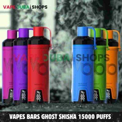 VAPES BARS Ghost Shisha 15000 Puffs 5MG Nicotine Disposable Vape in Dubai – Buy Now