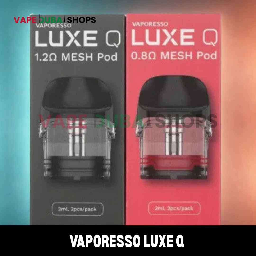 VAPORESSO LUXE Q Pods 2ml pack of 2pcs Replacement Pods in Dubai, UAE VAPORESSO LUXE Q Pods 2ml pack of 2pcs Replacement Pods in Dubai, UAE