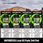 VAPORESSO Luxe QS Pods 2ml Replacement Pod Cartridge in Dubai, UAE