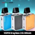 VOOPOO Drag Nano 2 Kit 800mAh Pod System 20W Vape kit Starter Ki