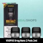 VOOPOO Drag Nano 2 Pods 2ml Replacement Pod Cartridge in Dubai, UAE