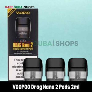 VOOPOO Drag Nano 2 Pods 2ml Replacement Pod Cartridge in Dubai, UAE