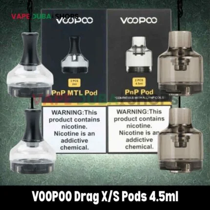 VOOPOO Drag XS Pods 4.5ml PnP & PnP MTL Replacement Pods in Dubai, UAE