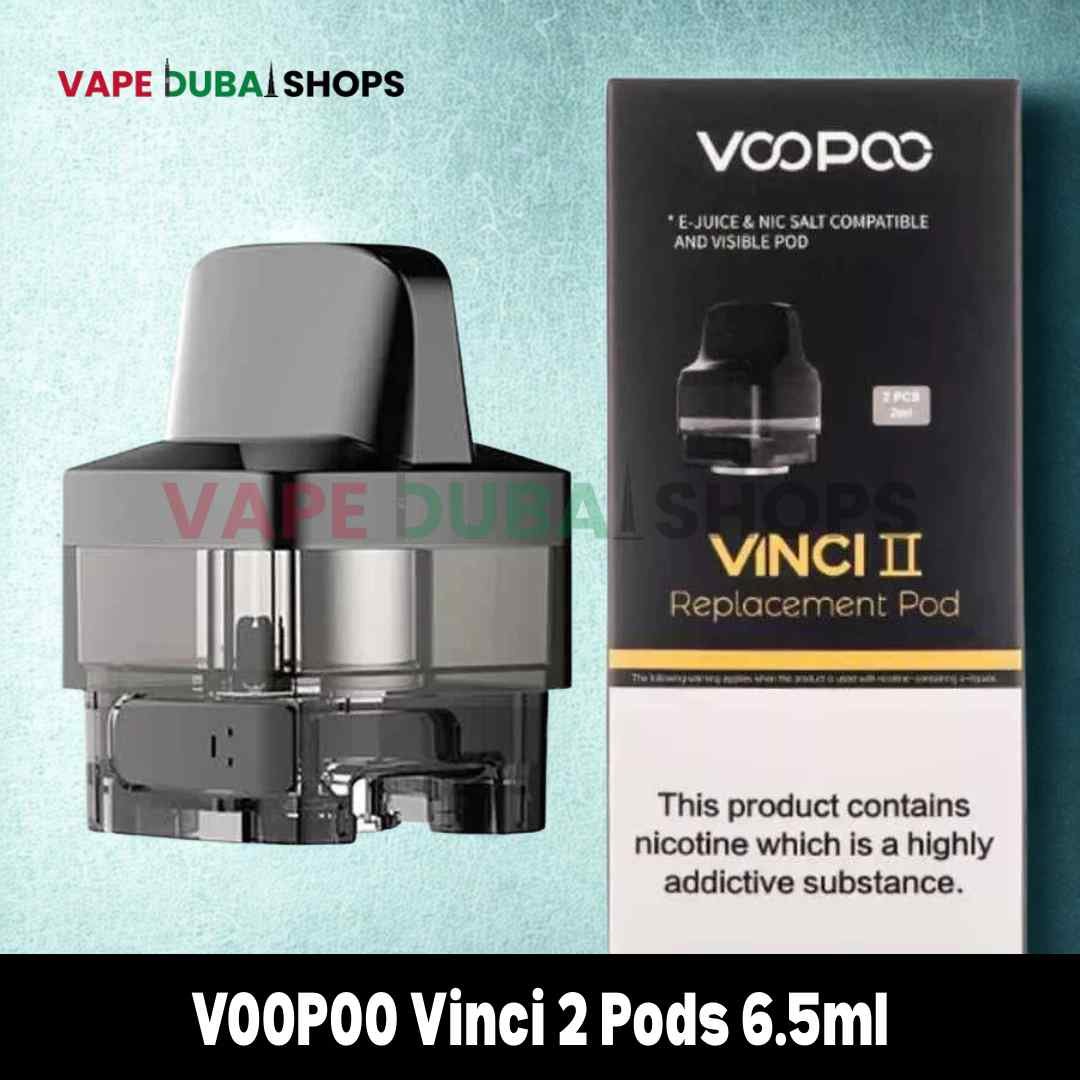VOOPOO Vinci 2 Pods 6.5ml Replacement Pod Cartridge for Vinci 2 & Vinci X2 in Dubai, UAE VOOPOO Vinci 2 Pods 6.5ml Replacement Pod Cartridge for Vinci 2 & Vinci X2 in Dubai, UAE