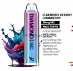 Vapes Bars Diamond 2% Nicotine 7000 Puffs Disposable Vape in Dubai – Buy Now Blueberry-cherry-cranberry