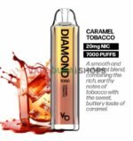 Vapes Bars Diamond 2% Nicotine 7000 Puffs Disposable Vape in Dubai – Buy Now Caramel-Tobacco
