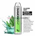 Vapes Bars Diamond 2% Nicotine 7000 Puffs Disposable Vape in Dubai – Buy Now Glacier-mint