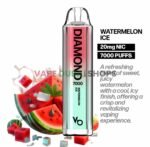 Vapes Bars Diamond 2% Nicotine 7000 Puffs Disposable Vape in Dubai – Buy Now Watermelon-ice